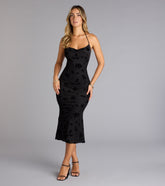 Secret Garden Backless Midi Dress