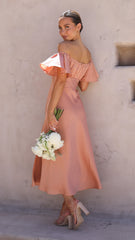 Louisa Midi Dress - Desert Rose