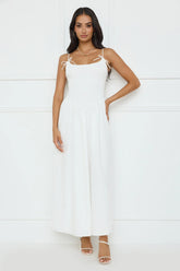 Pretty Willow Maxi Dress White