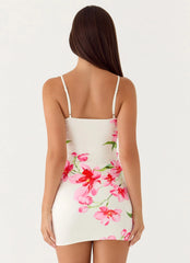 Zabrina Mini Dress - Ivory Reef