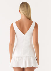 Gretel Mini Dress - White