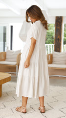 Kimberly Midi Dress - Natural