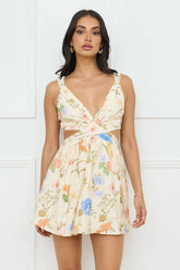 Florals In Spring Mini Dress Print