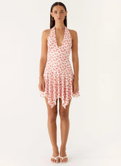 Khrysta Mini Dress - Porcelain Rose