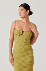 Jaida Bustier Bodycon Midi Dress