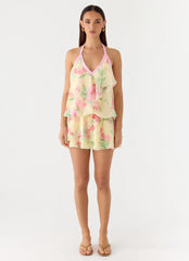 Read Your Mind Mini Dress - Lemon Soleil