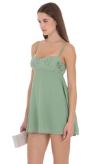 Ophelia Embellished Mini Dress