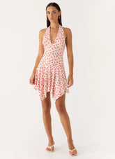 Khrysta Mini Dress - Porcelain Rose