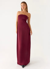 Jiana Maxi Dress - Merlot