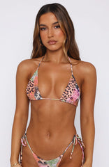 Golden Hour Bikini Top Safari Bloom