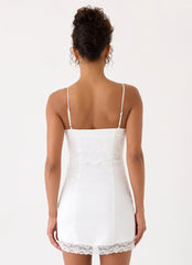 Aloura Lace Mini Dress - White