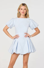 Kattie Puff Sleeve Bubble Mini Dress