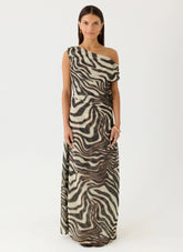 Mernas Maxi Dress - Zebra