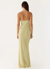 Anouk Halter Maxi Dress - Sage