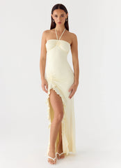 Right Hand Girl Maxi Dress - Lemon Yellow