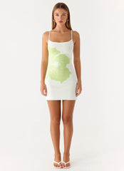 Deimia Knit Mini Dress - White