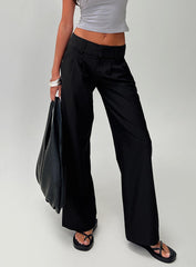 Two Lovers Low Rise Pants Black