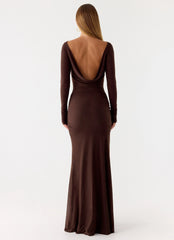 Dray Maxi Dress - Chocolate