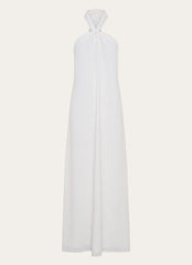Golden Child Linen Maxi Dress - White