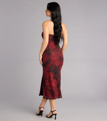 Written In Roses Strapless Midi Dress