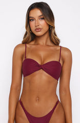 Kaya Bikini Top Sangria