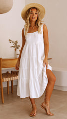 Liza Midi Dress - White