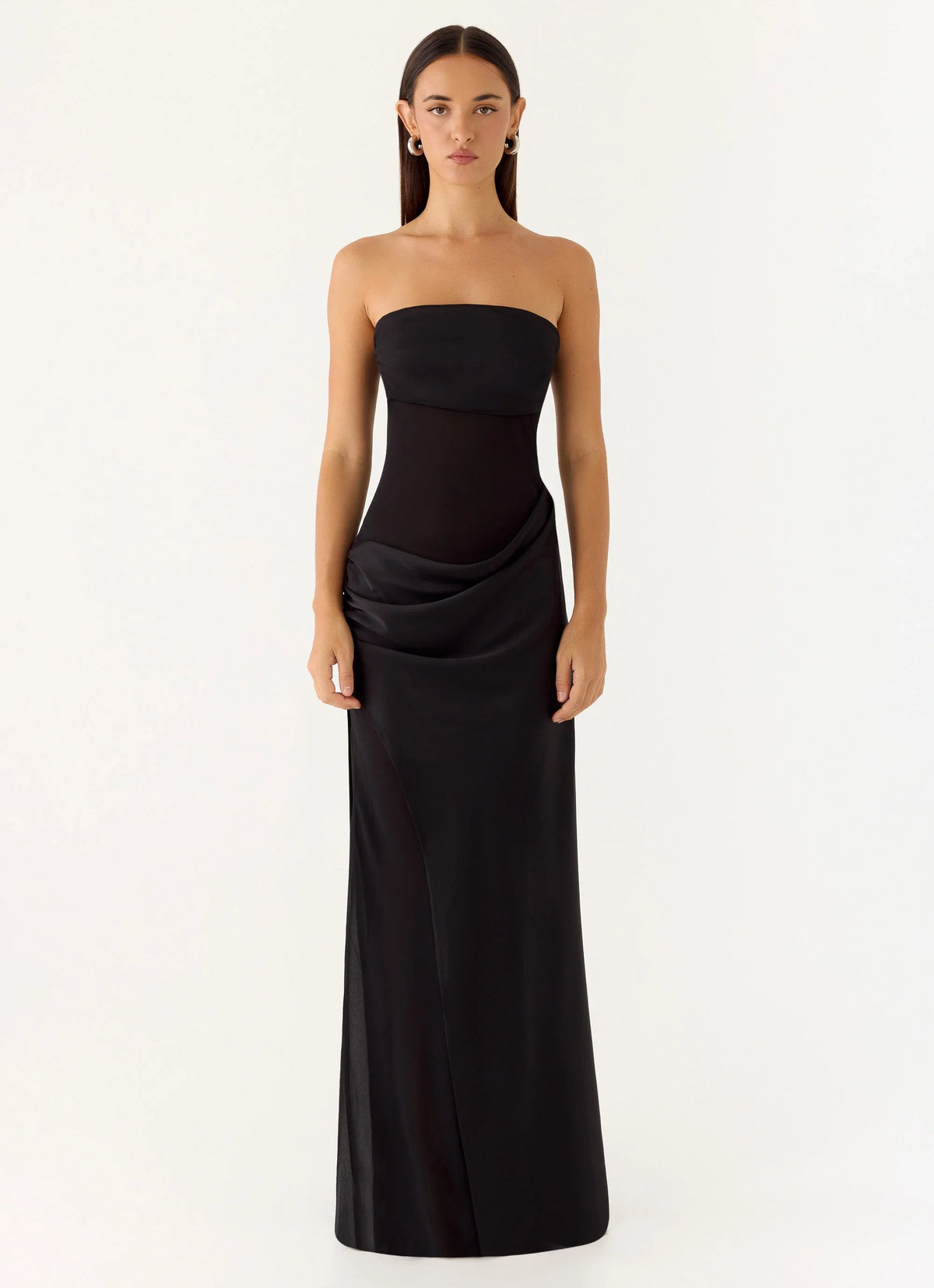 Champagne Skies Maxi Dress - Black