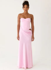 Emory Corset Maxi Dress - Pink
