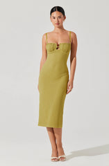 Jaida Bustier Bodycon Midi Dress