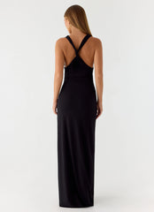 Hidden Agenda Maxi Dress - Black
