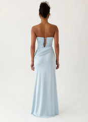 Emory Corset Maxi Dress - Blue