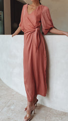 Meilani Midi Dress - Dusty Rose
