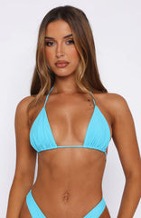 Golden Hour Bikini Top Aquamarine