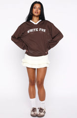 Ahead Of Schedule Long Sleeve Oversized Jersey Chocolate
