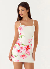 Zabrina Mini Dress - Ivory Reef