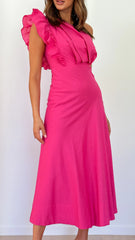 Stassie Midi Dress - Pink