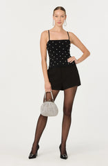 Adde Pearl Rhinestone Sweater Tank