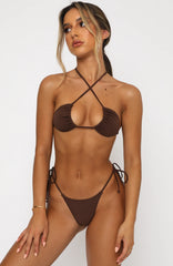 Golden Hour Bikini Top Chocolate