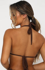 Caribbean Bikini Top Chocolate