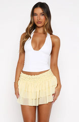 A Little Crush Mini Skort Lemon