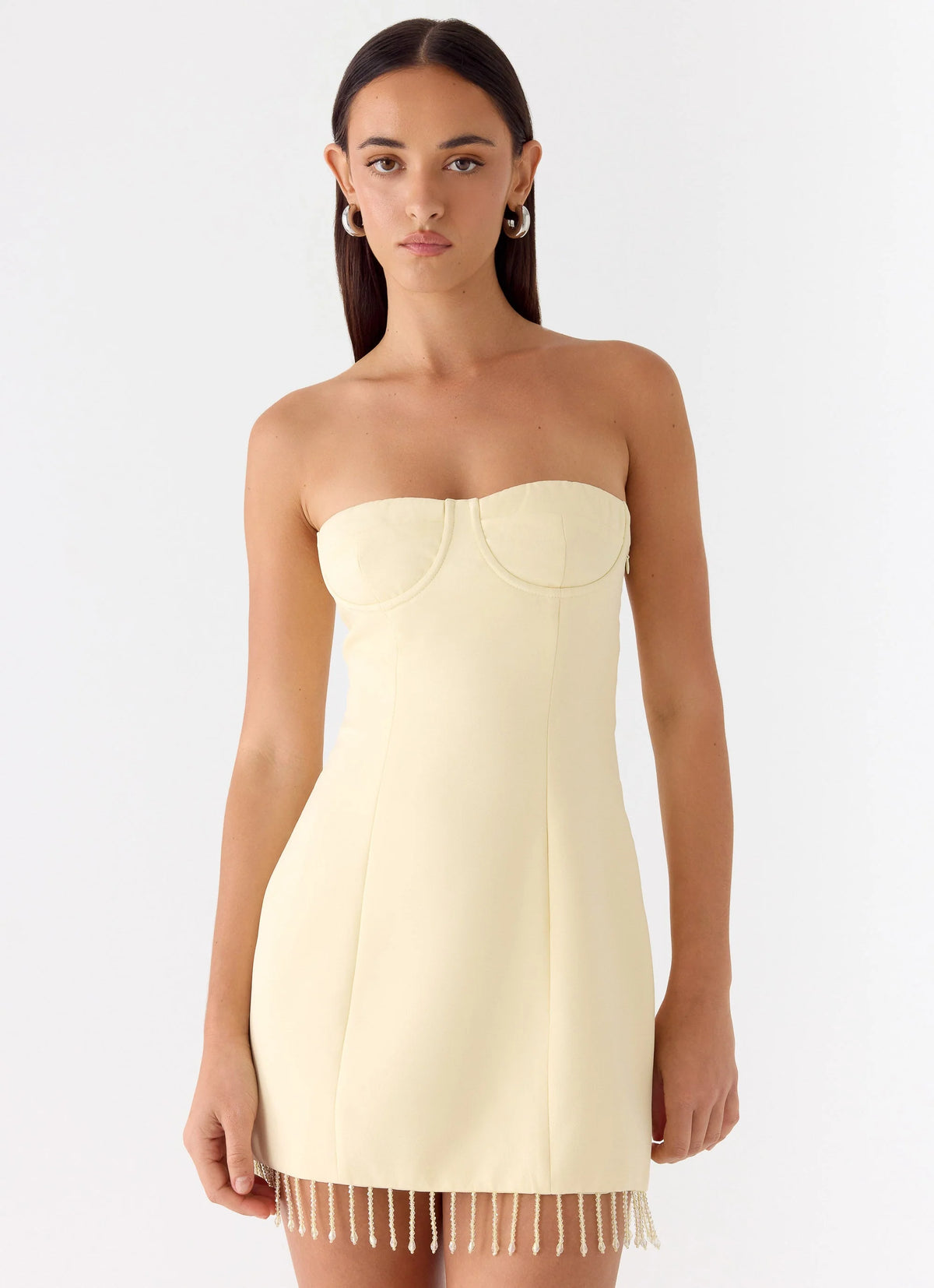 Arista Strapless Mini Dress - Yellow