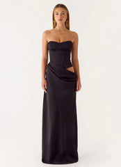 Emory Corset Maxi Dress - Black