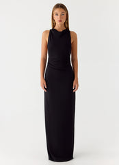 Hidden Agenda Maxi Dress - Black