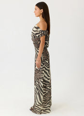 Mernas Maxi Dress - Zebra